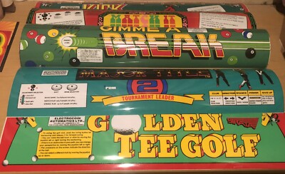 5 Stück flexible Arcade Festzelte. Match It, Golden Tee Golf, Gimme A Break