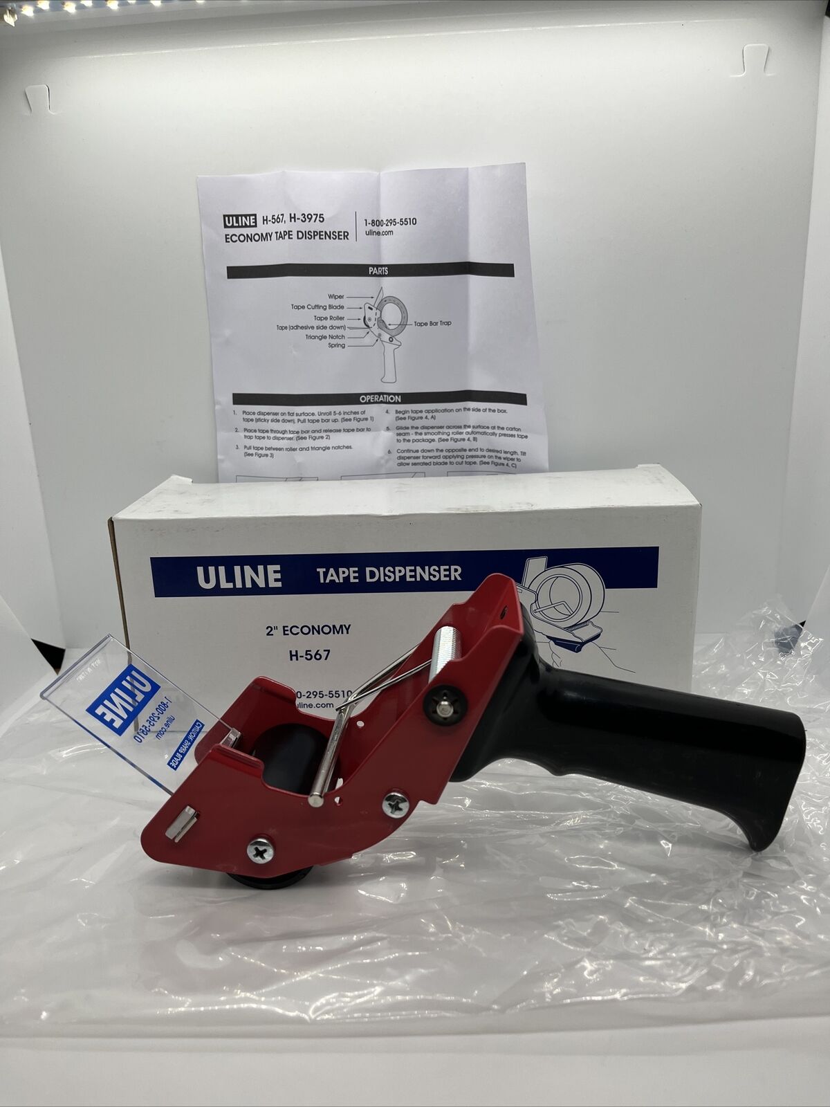 1 New Uline Hand Held Tape H-567 Dispensers Special price for a limited time Box Gun San Antonio Mall In