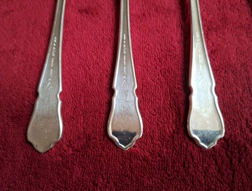 GEORGE BUTLER KITEMARK DUBARRY PATTERN SET 12 DESSERT KNIVES & FORKS EPNS A1 - Picture 14 of 19