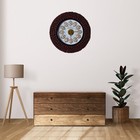 Rudraksh Clock Hand Made Vintage Wall Clock Rudraksh and Wooden Home & Office