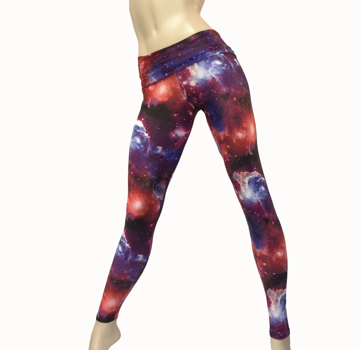 Amazon.com: visesunny High Waist Yoga Pants with Pockets Space Saturn Galaxy  Space Tummy Control Workout Running Yoga Leggings for Women : Clothing,  Shoes & Jewelry