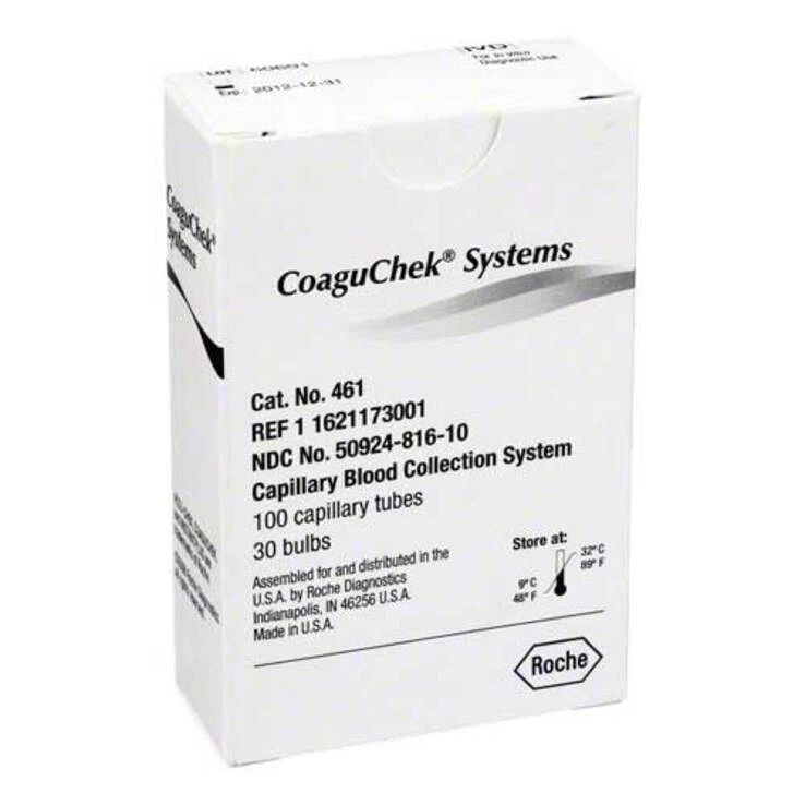 Coaguchek System S Kapillaren · 100 St · PZN 02842619