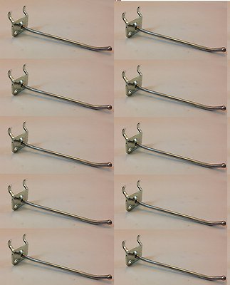 10 PACK - DISPLAY HOOKS FOR PEGBOARD / SLATWALL - 4'' HOOK LENGTH # Z4HKMC-10PK