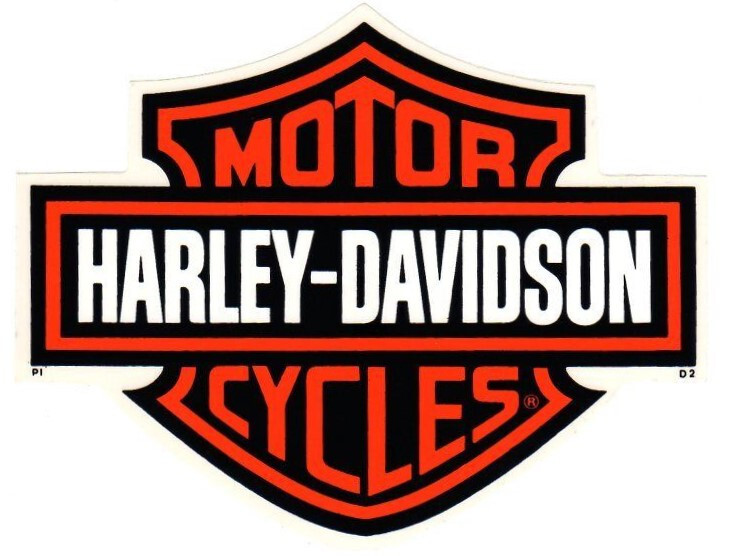 Harley Davidson Bar and Shield INSIDE WINDOW Decal OEM Part #D2 ~ 7 Inches!