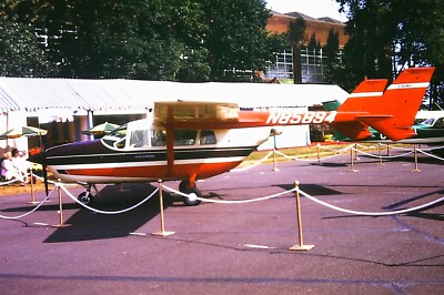 CESSNA 337D SUPER SKYMASTER Flugzeug (N85894) - Vintage 35mm SLIDE (c1970)