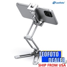 Leofoto PS-4 Foldable Multi-Functional Smartphone Clamp Silver