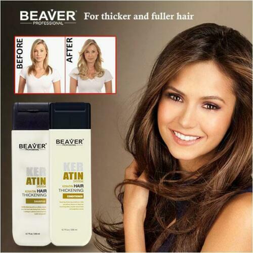 Beaver Keratin Conditioner Salt Paraben Free Hair Thickening Nourishing 200ml - Picture 2 of 4