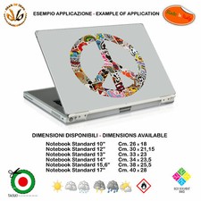 sticker bomb peace symbol peace sticker notebook contoured tablet print pvc