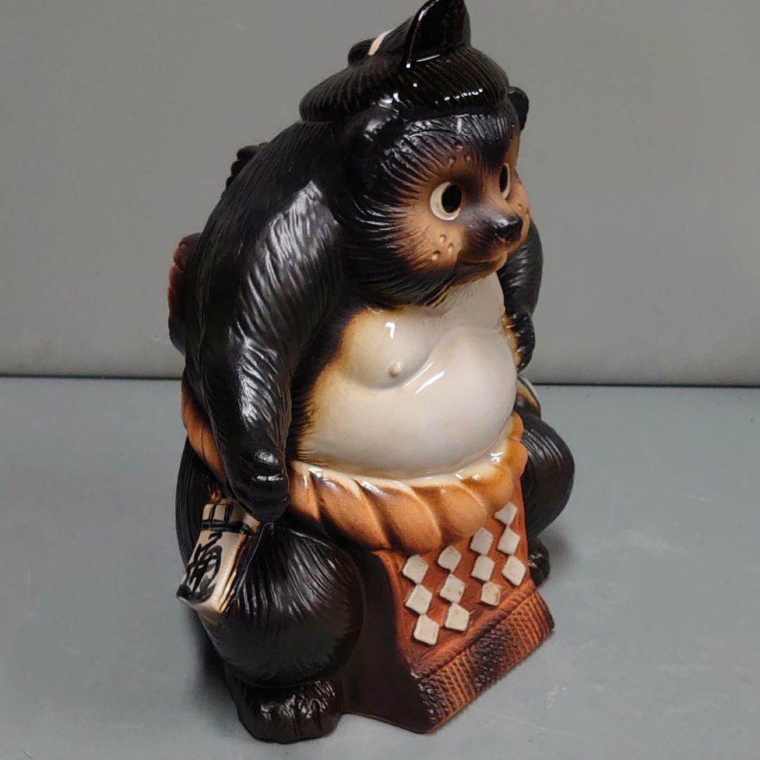 Raccoon Dog Shigaraki Yaki Sumo Wrestlers Figure 13in Japan Lucky