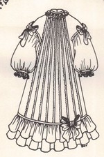 17-18" OR 27-28" DOLL DRESS PATTERN German French ANTIQUE look U pick size