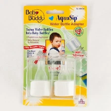 Baby Buddy AquaSip Water Bottle Nipple Adapter, 2 pack