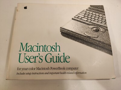Apple Macintosh user guide Manual  1992 livret notice for Vintage computer