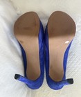 Jessica Simpson Faux Suede Cobalt Blue Stiletto Heels/shoes Size 8.5 38.5 — photo 6