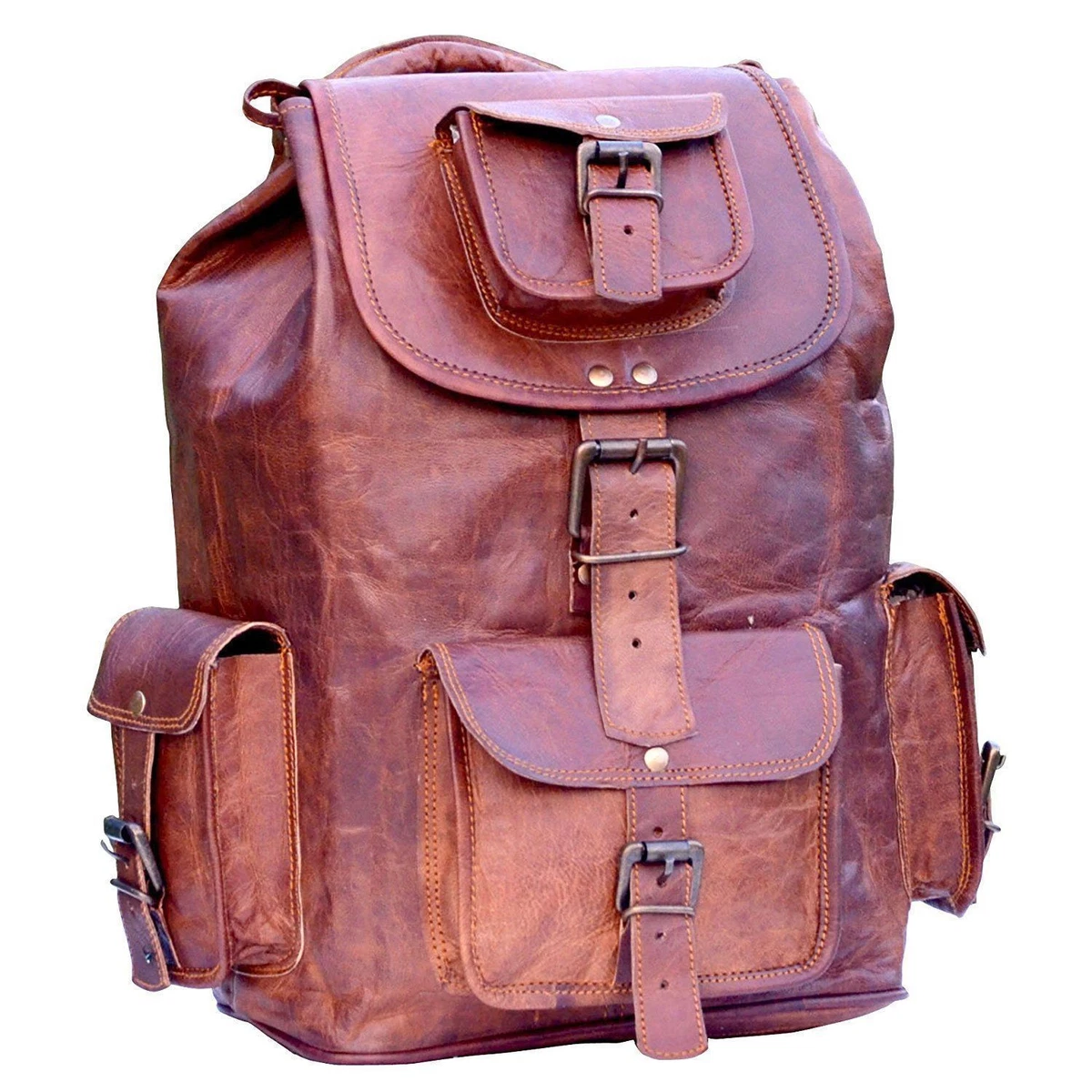 Leather native cheap retro rucksack