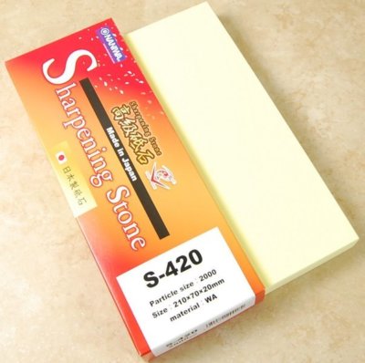 Japanese Naniwa Whetstone 2000 Grit Super Sharpening Stone S-420, Made in Japan