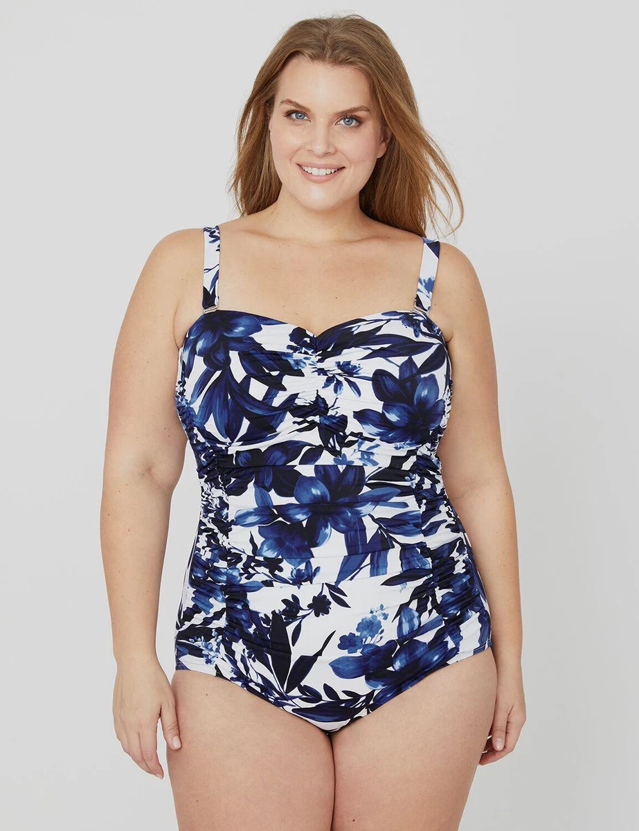 Lakeside Flloral Swimsuit Size 26 W By Catherines MRSP$119.00