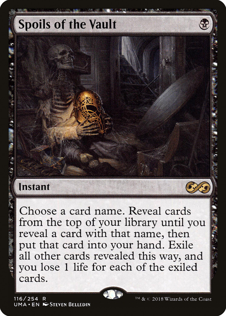 Spoils of the Vault Ultimate Masters PLD Black Rare MAGIC Spoils of the Vault Ultimate Masters PLD Black Rare MAGIC