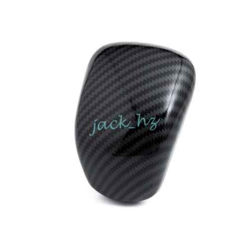 Carbon Fiber Gear Shift Knob Cover Cap Trim For Mitsubishi Triton L200 2024 2025 - Foto 2 di 5