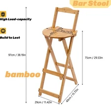 Modern Minimalist Folding Bar Stools Kitchen Counter Dining Chair Barstool NEW