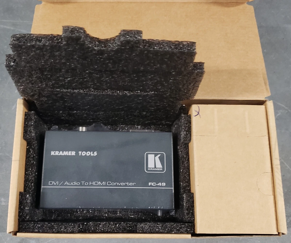 NEW IN BOX Kramer FC-49 DVI & Audio to HDMI Format Converter