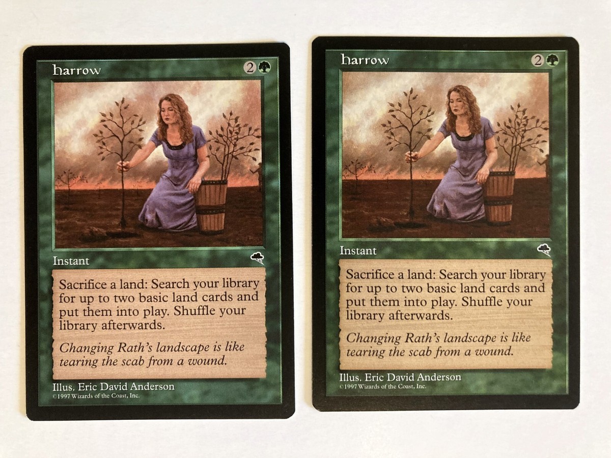 Magic The Gathering MTG CCG: Tempest - Harrow (A) 1997 WotC 742818065283 On United Kingdom | 187584300