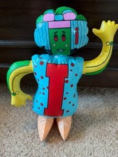 1971 The Letter People Inflatable Huggable Ms. I "Incredible Inventor" holds air