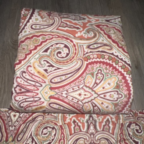 RALPH LAUREN Orson Paisley full queen Set duvet & 2 Pillow Shams 100% Cotton