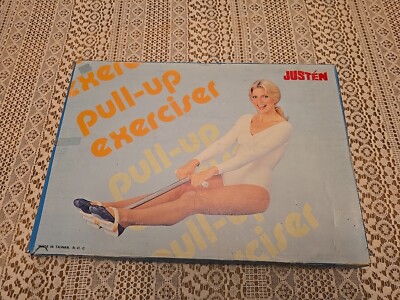 Fitness Pull Up Exerciser Vintage Spring Action Tummy Shaper Rowing Original Box