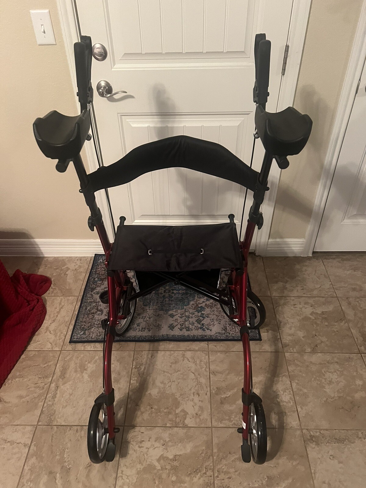 Zler Upright Walker, Tall Walker Stand Up Folding Rollator eBay