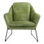 moes greer club chair with dark green finish pk-1056-27