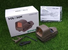 Holosun Reflex Green Multi Reticle Solar Failsafe/Shake Awake, FDE- HS510C FDE-G