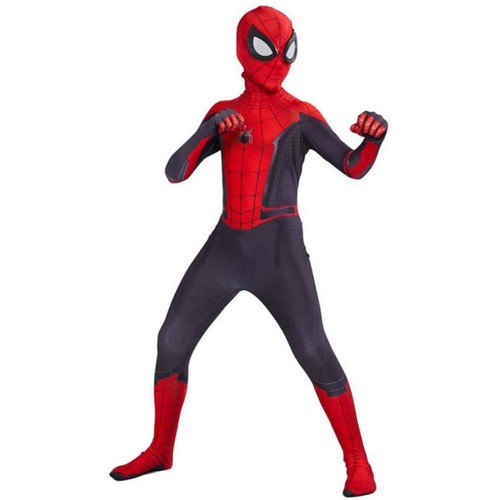 Kids SpiderMan Cosplay Costume Boys Tobey Maguire Outfit Jumpsuit Fancy Dress - Picture 39 of 81