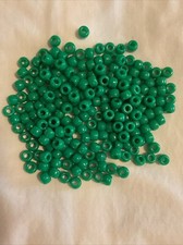 Pony Beads Green 300 Count 9mm