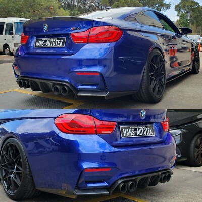 V Style Real Carbon Fiber Rear Diffuser FOR BMW M3 M4 F80 V Style Real Carbon Fiber Rear Diffuser FOR BMW M3 M4 F80