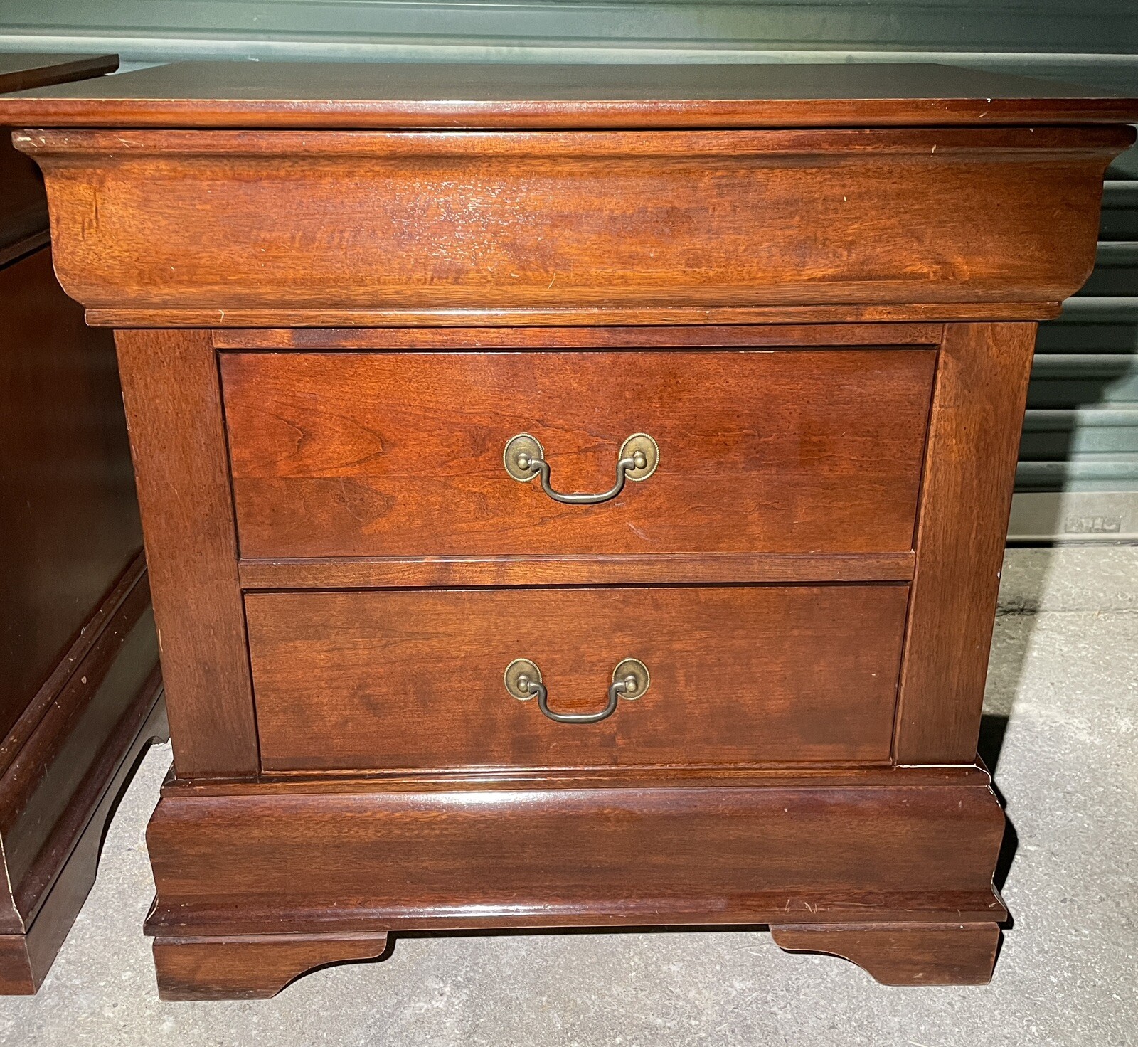 Pair Cherrywood Nightstands 3 Drawers Solid Wood Dovetail Joinery