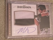 MATT DAVIDSON 2014 National Treasures Autograph Jersey PATCH #1/25 WHITE SOX RC