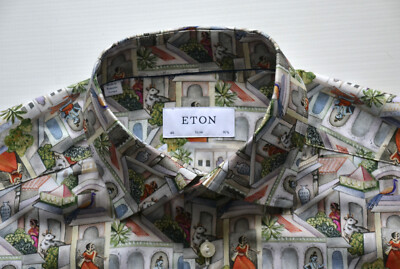ETON SLIM Signature Twill Herren Hemd Men's Shirt Gr. 40/ 15 3/4'' Stadt/ City