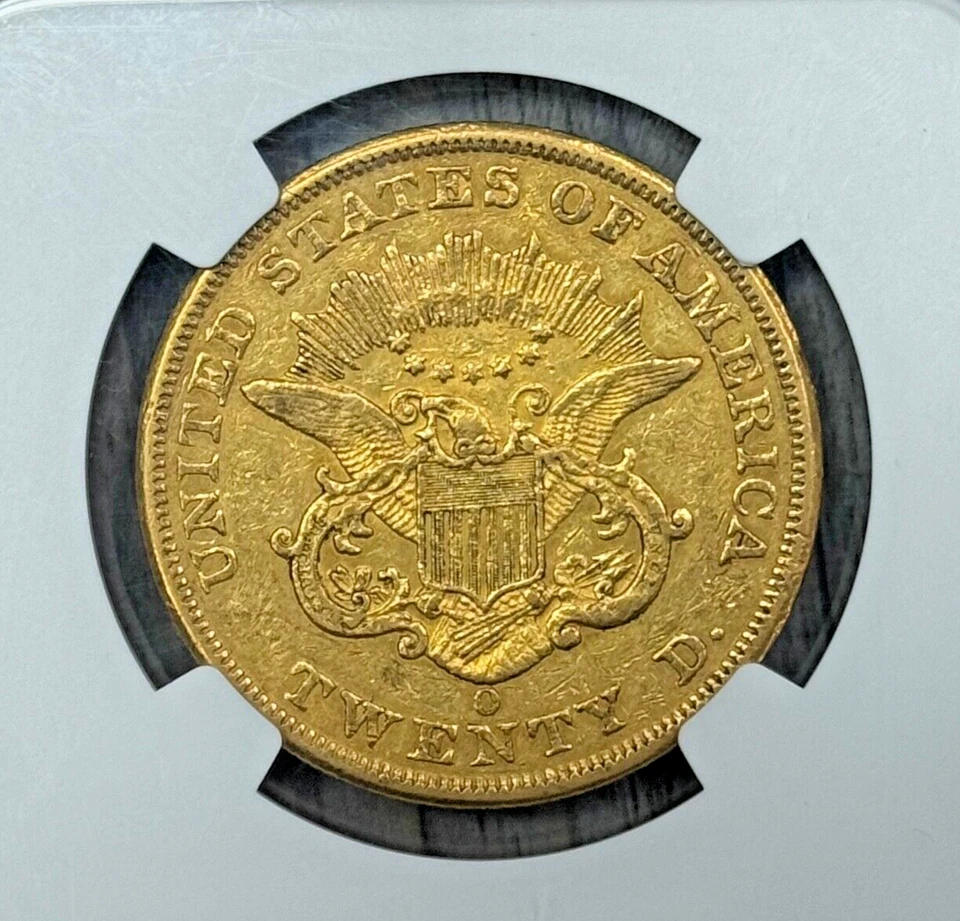 1851 O $20 Liberty Head Double Eagle NGC AU-53, High Grade Semi-Key Date Coin - Image 4 of 4