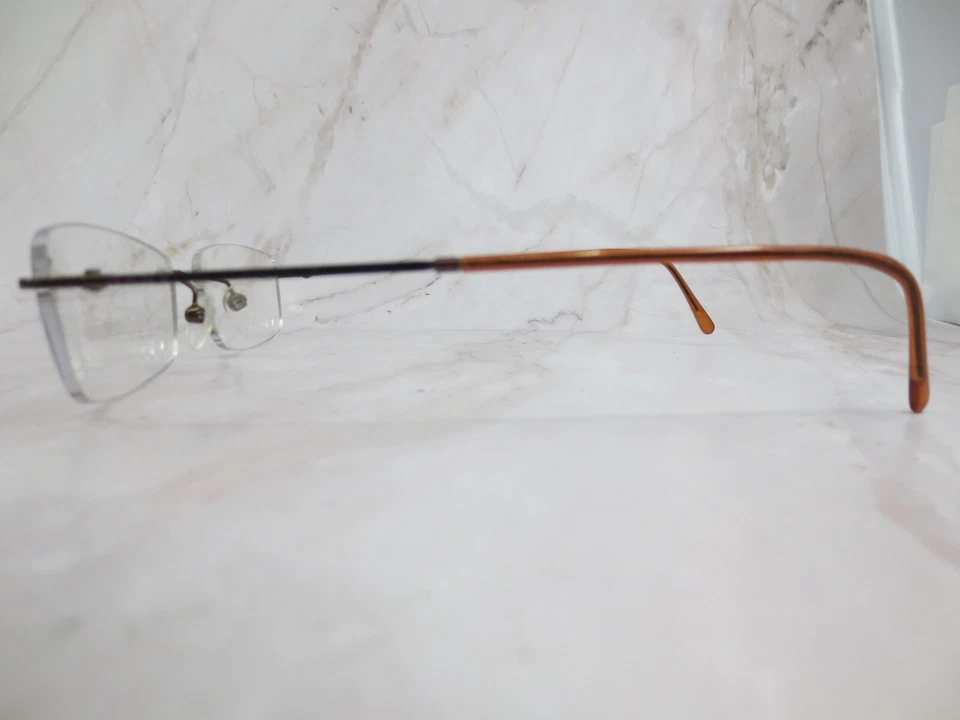 Marco de gafas Gant para hombre marrón metal forma cuadrada sin montura 52-17-140 Foto 3 de 4