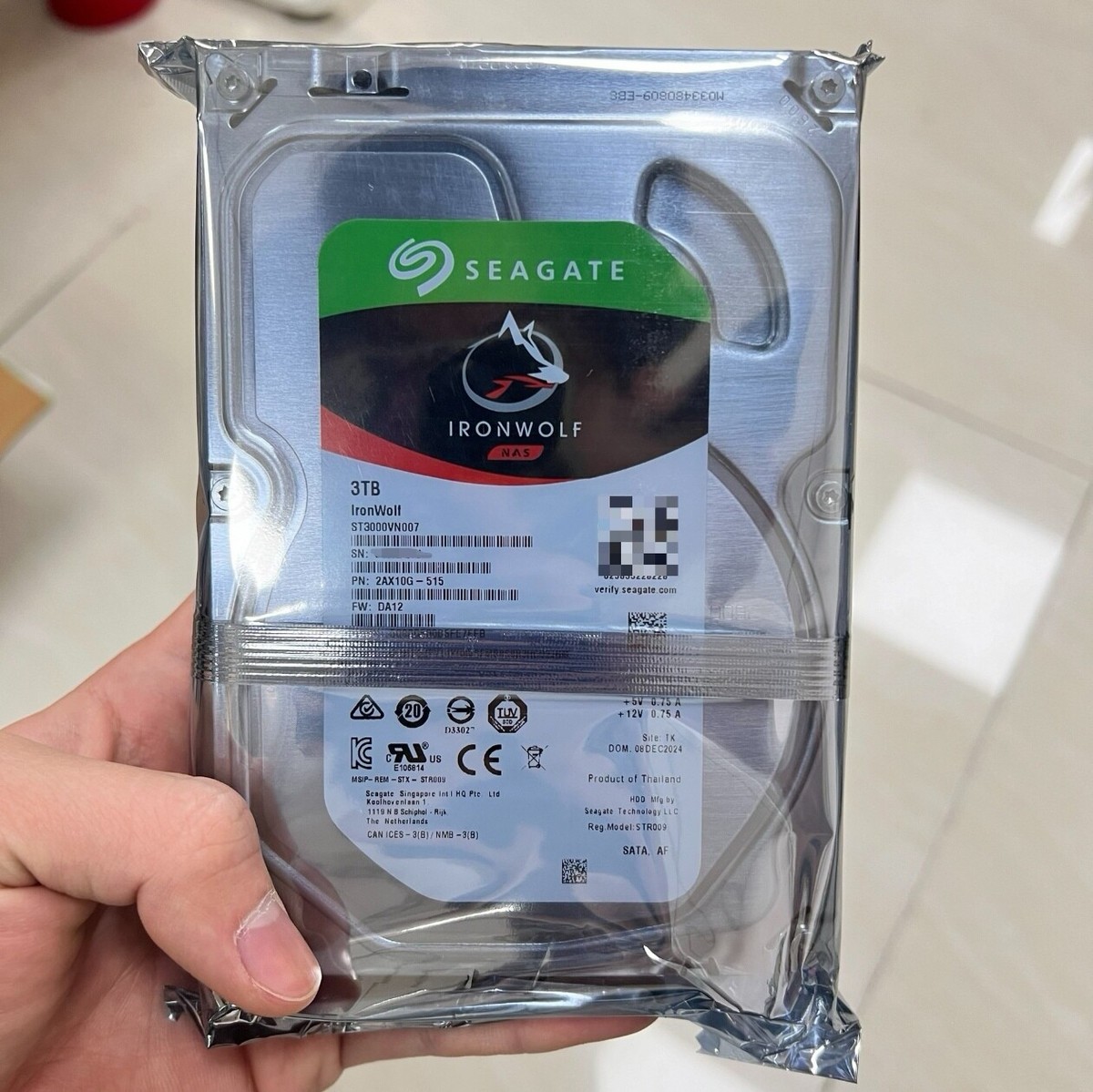 ST3000VN007 3TB Seagate IronWolf 3.5