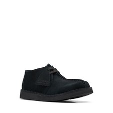 Clarks Kids Desert Trek O Black Suede 26168046