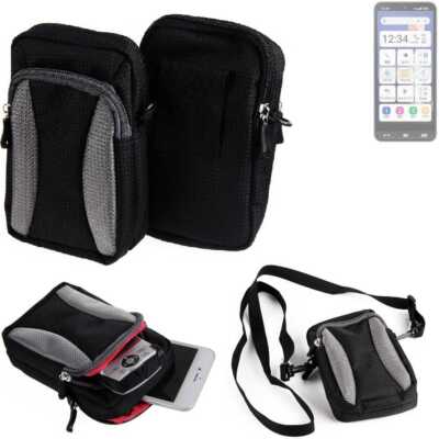 Umhängetasche / Holster für Sharp Basio Active2 Gürteltasche Case Schutz-Hül