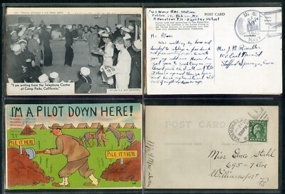 Wartime Postcard Collection Lot of 29 with Correspondence 1940s