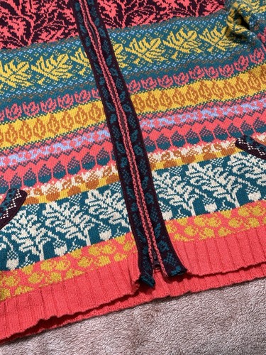 Ivko Wald Pullover Strick Mehrfarbig Full Zip Kapuze Wollmischung Gr. 40 - Bild 6 von 16