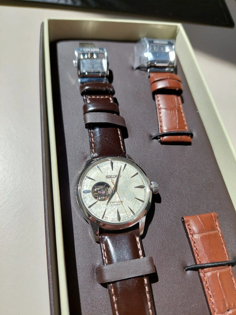Seiko Presage Beige Men s Watch SSA409J1 eBay