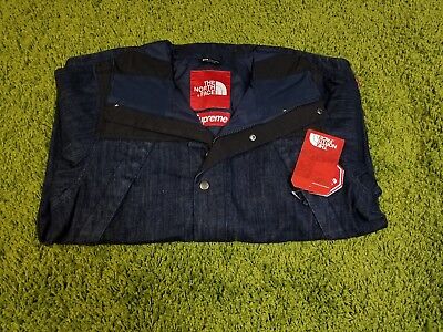 supreme north face denim jacket