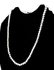 Taxco Mexican Sterling Silver Ø6 mm Ball Chain Necklace  19"/48 cm, 46 grams