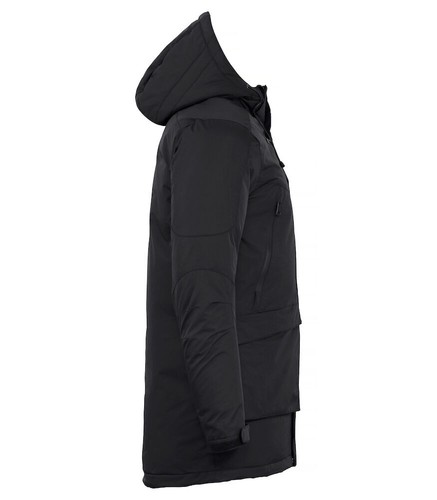 CLIQUE ESKIE Jacket UNISEX Upholstered Parka Black with Hood - Picture 4 of 9