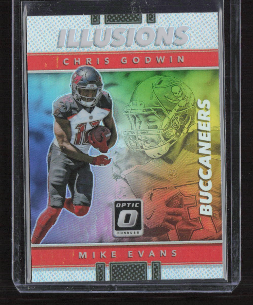 2017 Donruss Optic #25 Mike Evans Chris Godwin Illusions Silver Holo