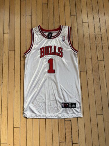 Adidas NBA DERRICK ROSE Chicago Bulls Swingman Jersey Mens 3XL (56) White